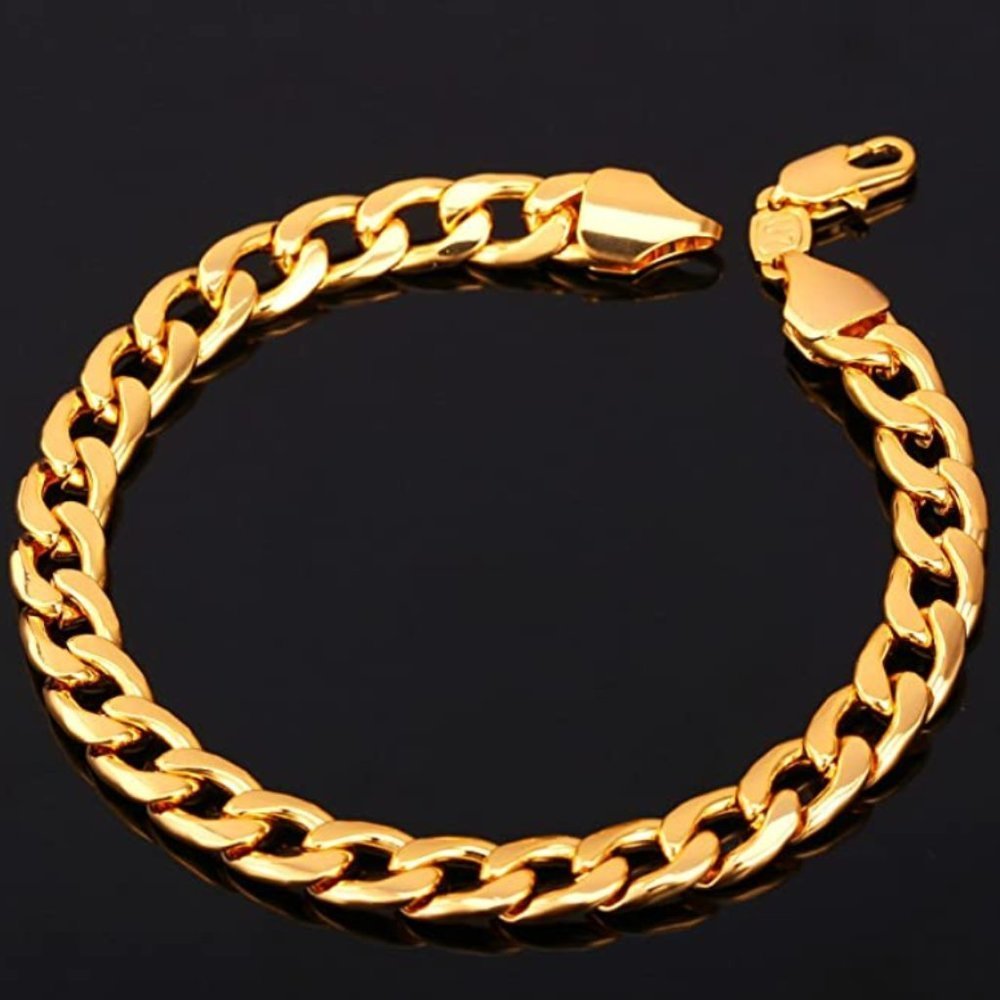 New 18k Gold 7mm Bracelet